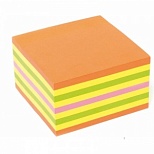 Стикеры (самоклеящийся блок) Kores, 75x75мм, 4 цвета неон, 450 листов, 6 уп.