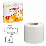 Бумага туалетная 2-слойная Лайма, белая, 19м, 4 рул/уп (126904), 12 уп.