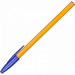 Ручка шариковая Attache Economy (0.7мм, синий цвет чернил, оранжевый корпус)