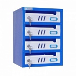 Ящик почтовый ЯПС-3, белый/синий, 310х420х320мм
