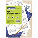 Бумага копировальная OfficeSpace, формат А4, синяя, пачка 50л. (CP_340/ 158736)