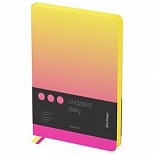 Ежедневник недатированный A5 Berlingo Radiance (136 листов) обложка кожзам, желтый/розовый градиент (UD0_93501)