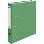 Папка с арочным механизмом OfficeSpace (50мм, А4, до 350л., картон "под мрамор") зеленая (242571), 25шт.
