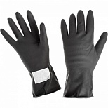 Перчатки защитные латексные КЩС тип 2, черные, размер 8 (M), 1 пара (К50Щ50)